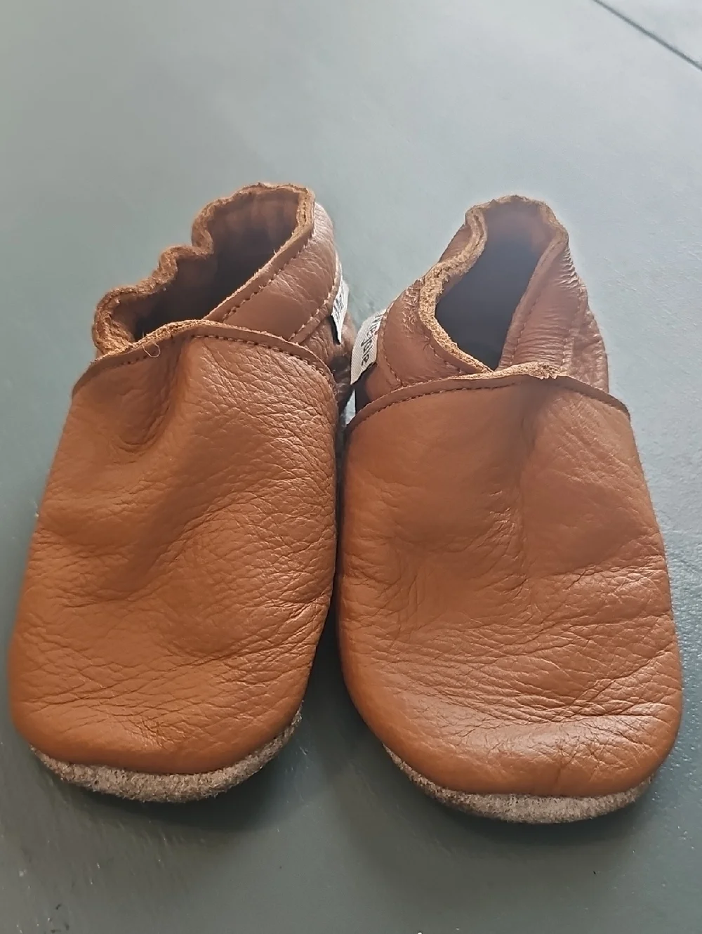 Kbaby,‎ Todler Mejale  Moccosins Leather Slip-On Shoes - Brown.